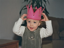 Geburtstagskrone MaMerlina Rosafee